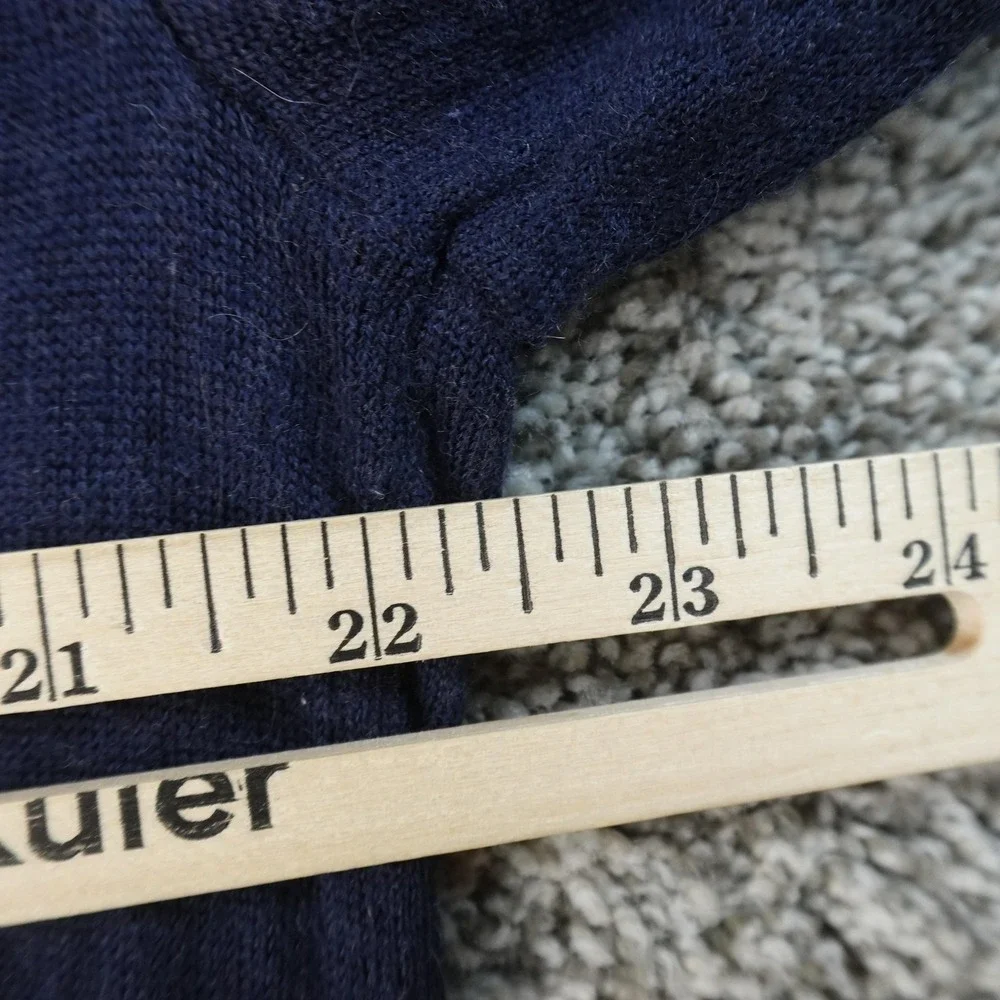 Banana Republic Sweater Mens 2XL Blue‎ Merino Wool Crewneck Pullover Lightweight